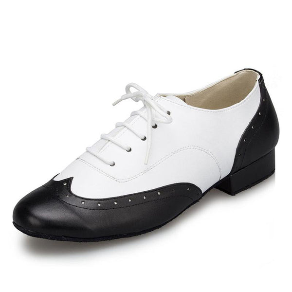 Modern Smooth PU Lace-up Ballroom Shoe