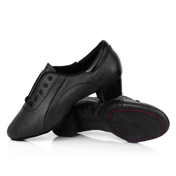 Black Leather Split Sole Ballroom Shoe