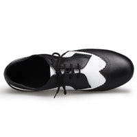 Genuine Leather Lace Up Ballroom Shoe