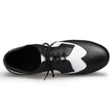 Genuine Leather Lace Up Ballroom Shoe