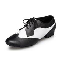 Genuine Leather Lace Up Ballroom Shoe