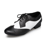 Genuine Leather Lace Up Ballroom Shoe