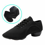 Black Canvas Split Sole  Jazz Shoe