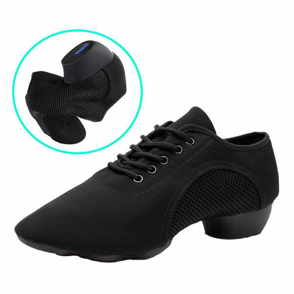 Black Canvas Split Sole  Jazz Shoe