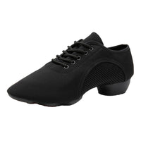 Black Canvas Split Sole  Jazz Shoe