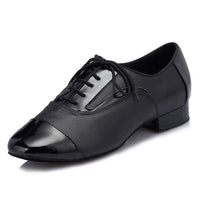 Modern Black Genuine Leather Latin Shoe