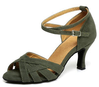 Suede Ankle Strap Classic Salsa Shoe