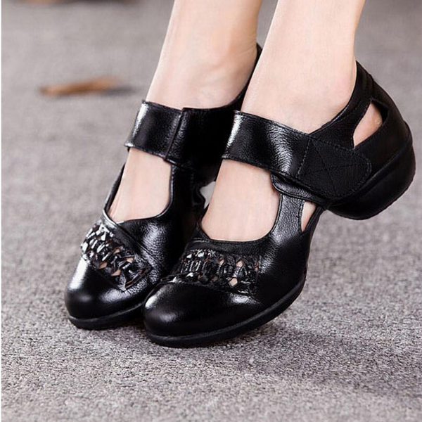 Genuine Leather Rubber Split Sole Jazz Shoe