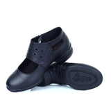Genuine Leather Square Heel Jazz Shoe