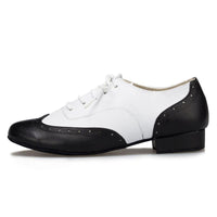 Modern Smooth PU Lace-up Ballroom Shoe