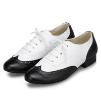 Modern Smooth PU Lace-up Ballroom Shoe