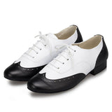 Modern Smooth PU Lace-up Ballroom Shoe