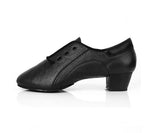 Black Leather Split Sole Ballroom Shoe