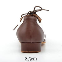 Synthetic Leather Lace-up Smooth Ballroom Shoe